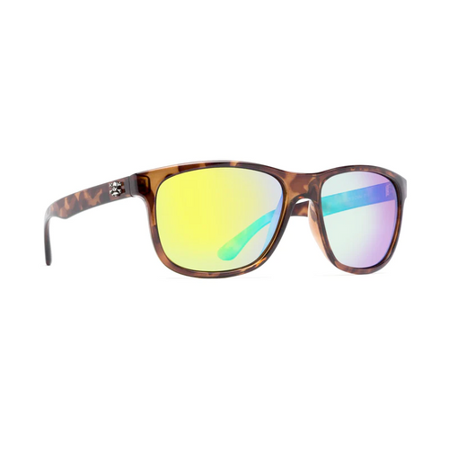 Calcutta Catalina Sunglasses, Tortoise Frame/ Green Mirror Lens